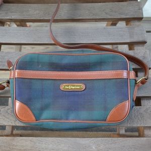 Polo Ralph Lauren Green Blue Plain Clutch Purse